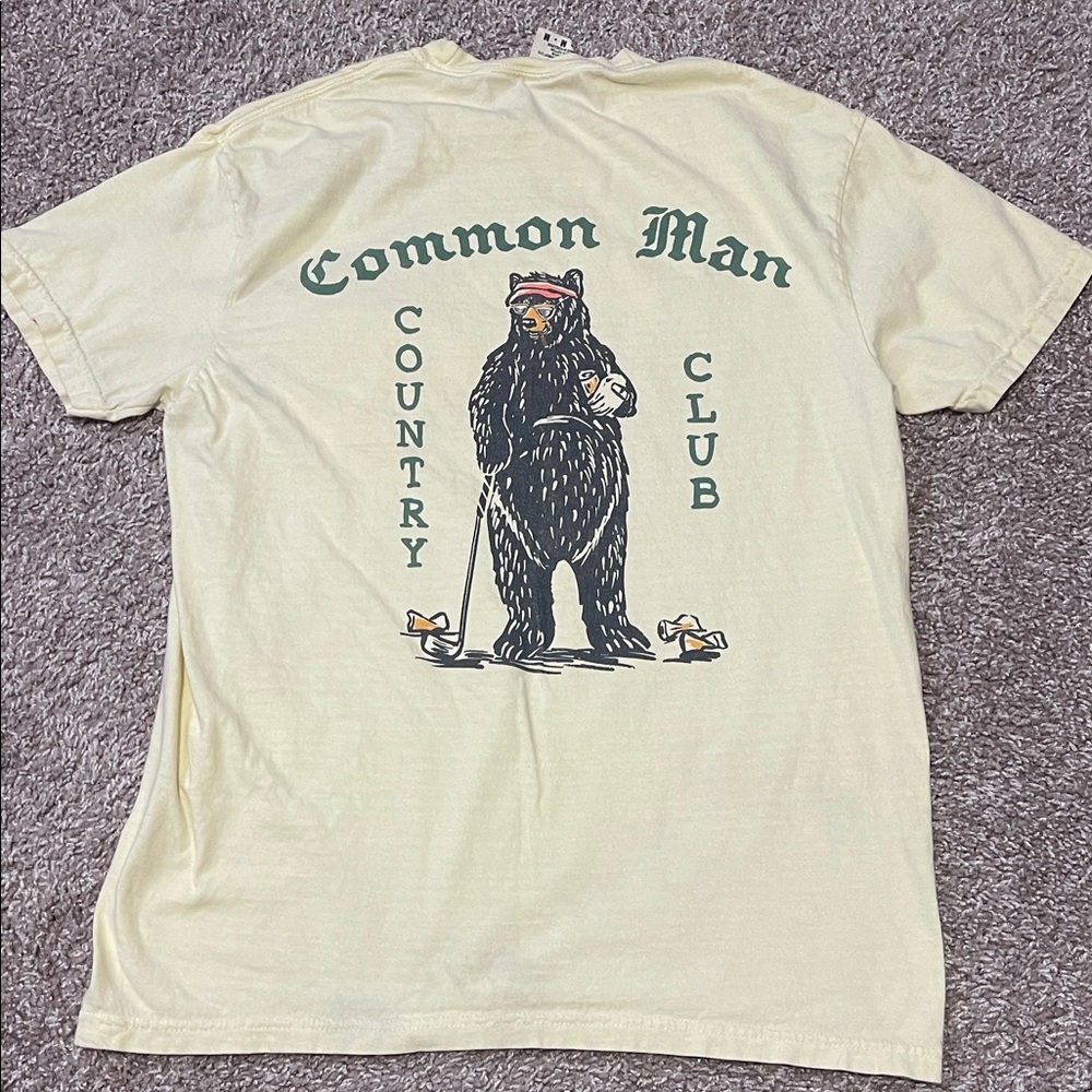 Men's Pale Yellow Graphic T-Shirt - Picture 4 of 4